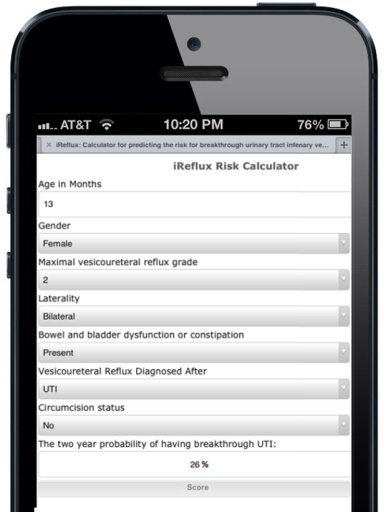 iReflux Risk Calculator截图2