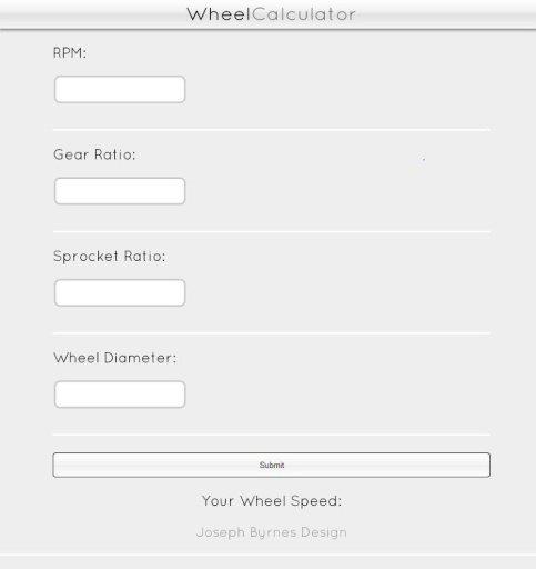 Wheel Speed Calculator截图2