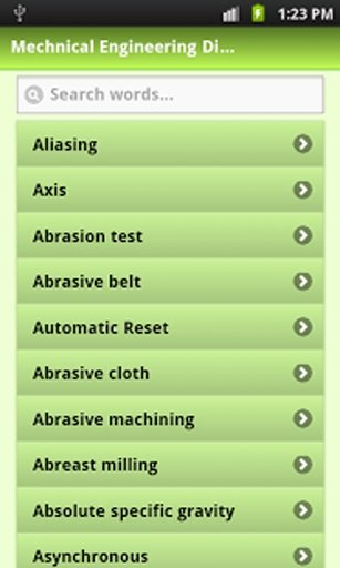 Mechanical Eng Dictionary Lite截图4