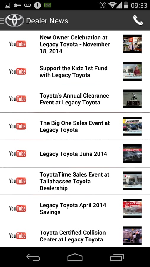 Legacy Toyota DealerApp截图4