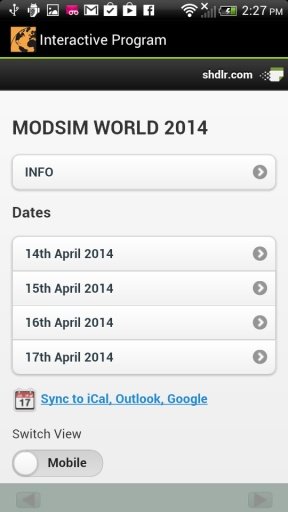 MODSIM World 2014截图3