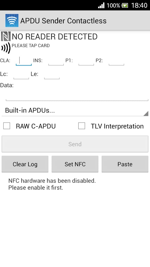 APDU Sender Contactless截图3