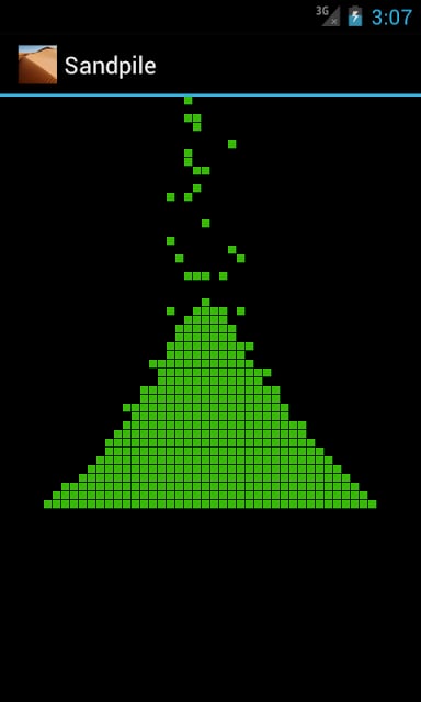 Sandpile, 2D cellular automata截图2