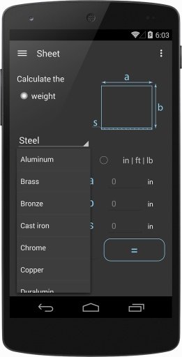 Steel Weight Calculator截图2