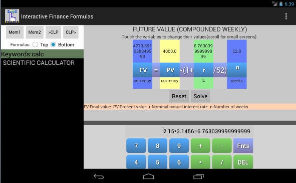 Finance Formulas截图10