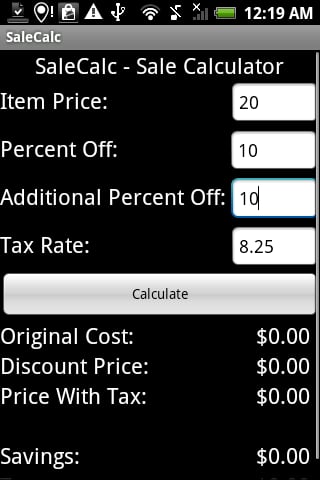 SaleCalc - Sale Calculat...截图3