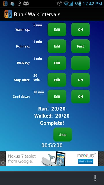 Run / Walk Intervals Timer截图6