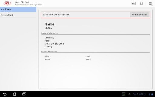 ACS-Smart Biz Card截图1