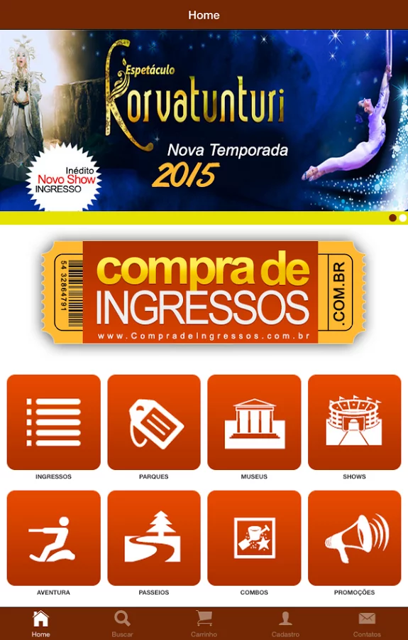 Compra de Ingressos截图2