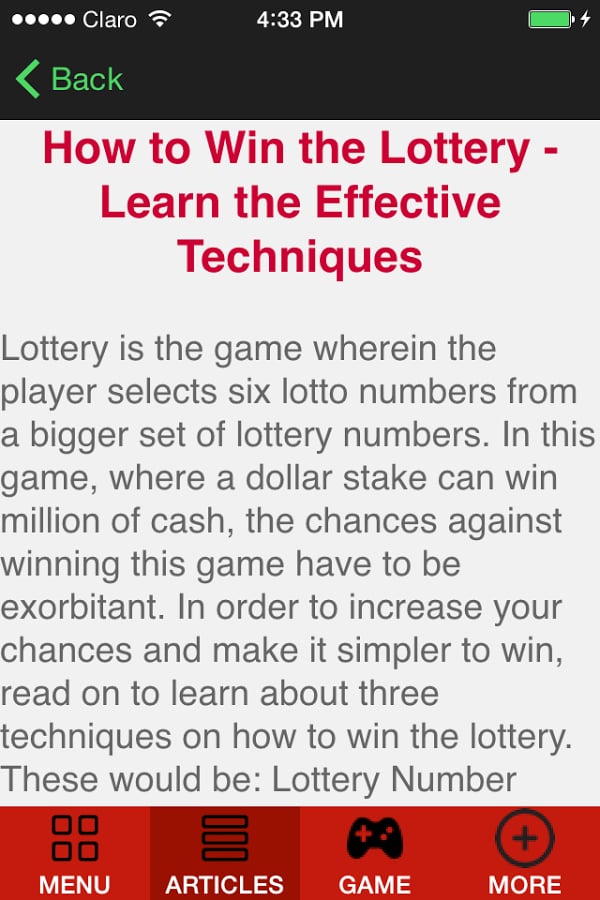 How To Win The Lottery: ...截图2