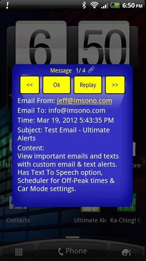 Custom Text Alerts + Car...截图5