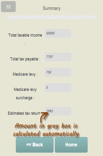 Australian Tax Calculator 2015截图3