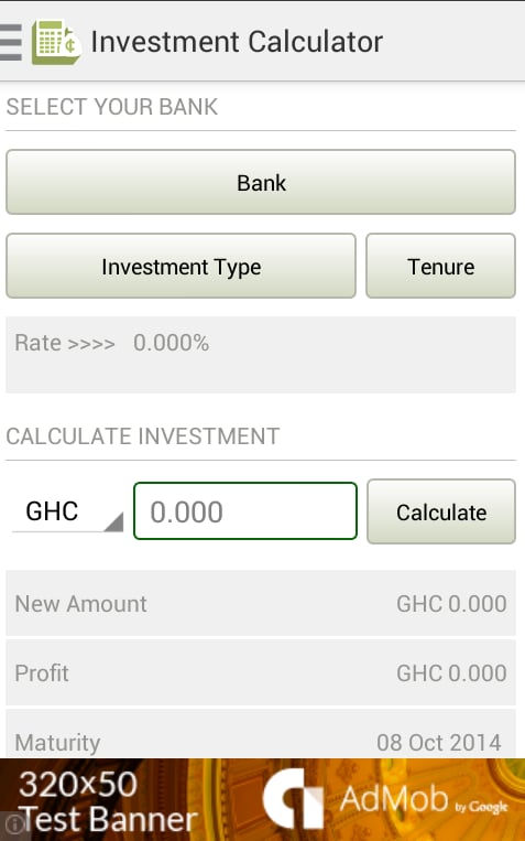 Ghana Investment Calcula...截图3