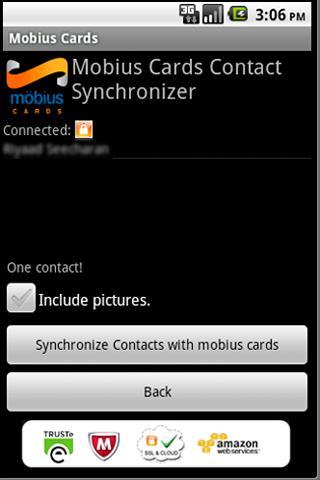 Mobius Cards Contact Sync截图2