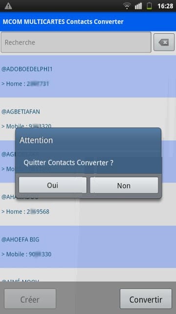 Contacts Converter截图1