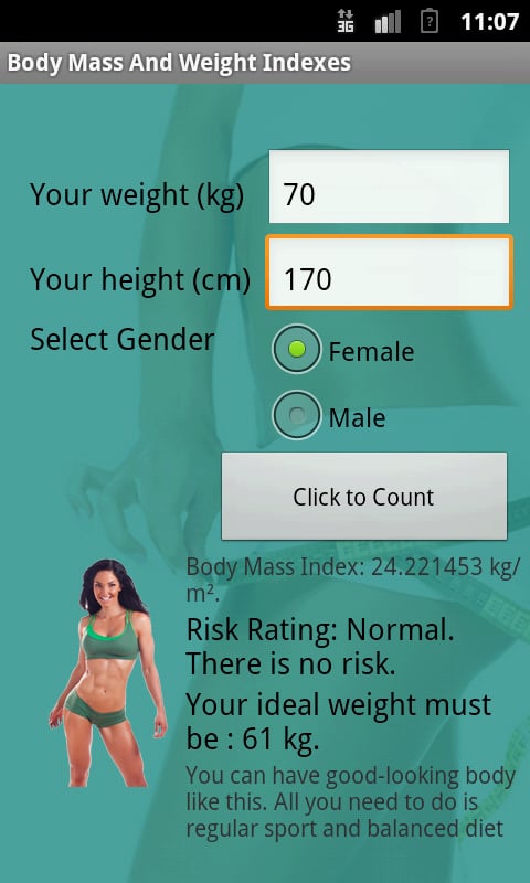 Body Mass &amp; Weight Index...截图2