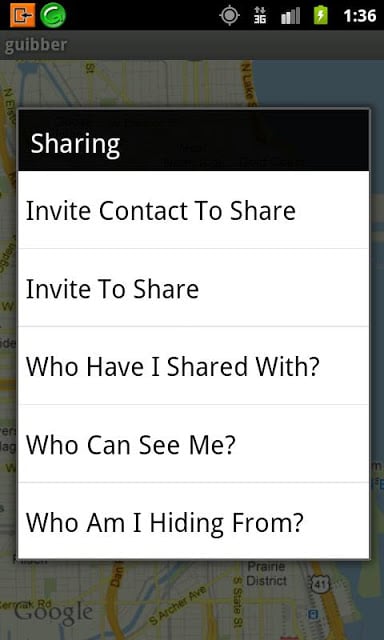 guibber - GPS location sharing截图6