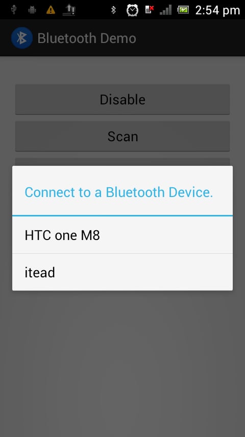 Bluetooth Basic Demo截图1