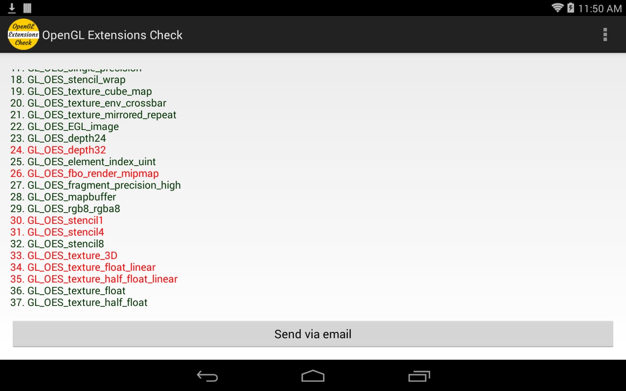 OpenGL Extensions Check截图2