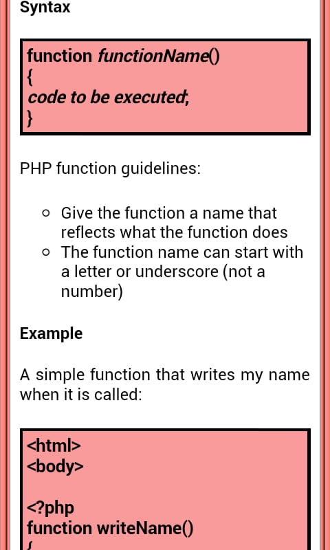 Pocket PHP Tutorial截图3