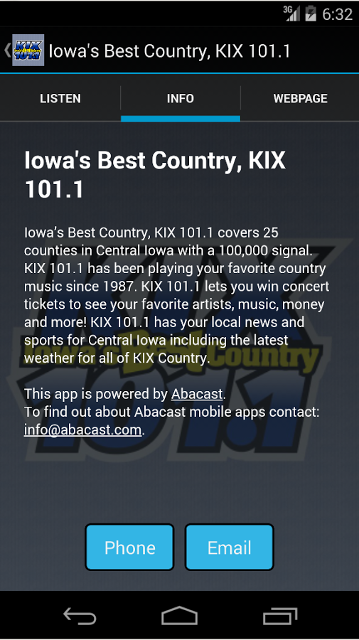 Iowa's Best Country, KIX 101.1截图2