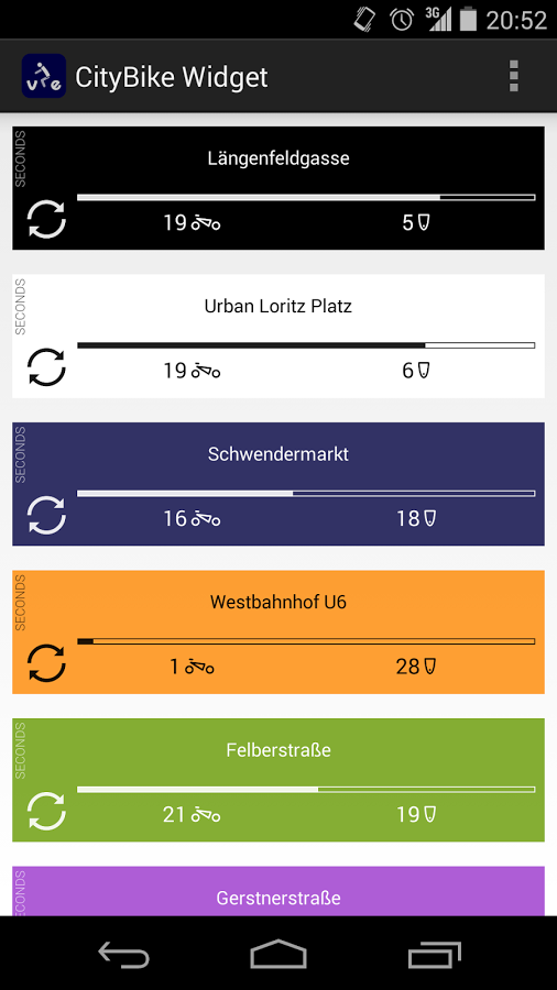 CityBike Vienna Widget截图3