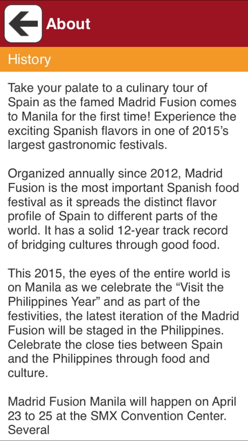 Madrid Fusion Manila截图6