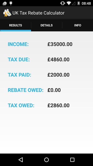 UK Tax Rebate Calculator截图5