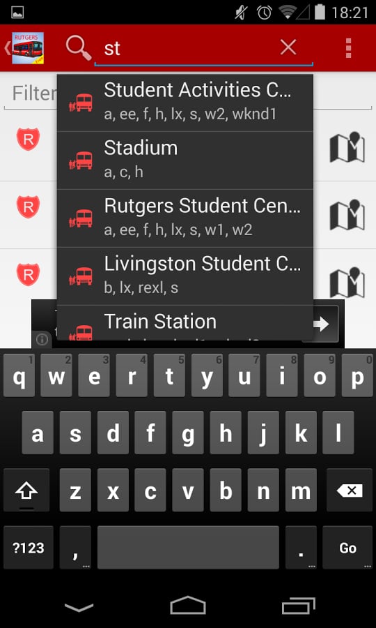 Rutgers Shuttle Live截图1