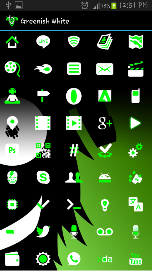 Greenish White Icon Pack截图4