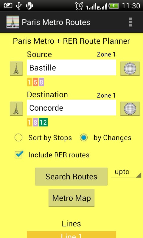 Paris Metro Route Planne...截图7