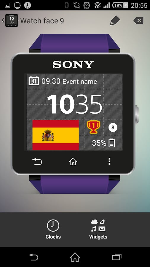 Watchface Spain (Sony SW...截图1