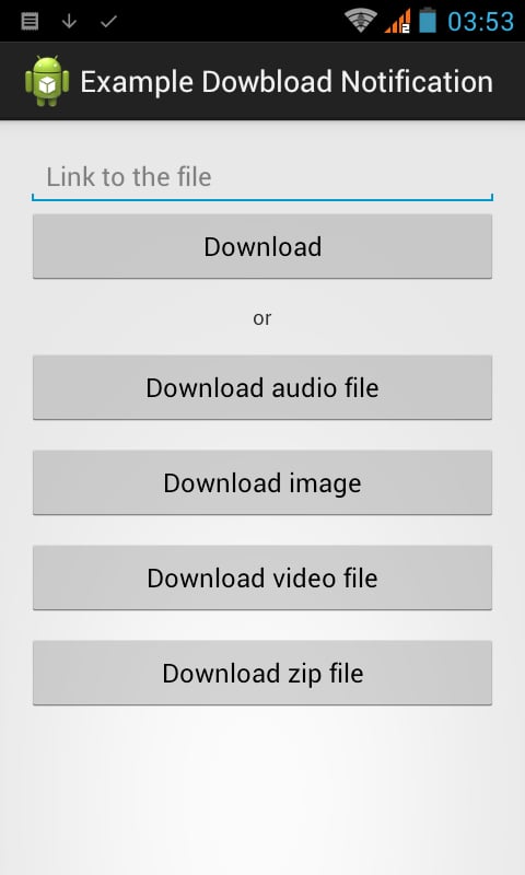 Example Dowbload Notific...截图1