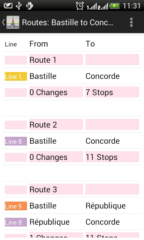 Paris Metro Route Planne...截图2