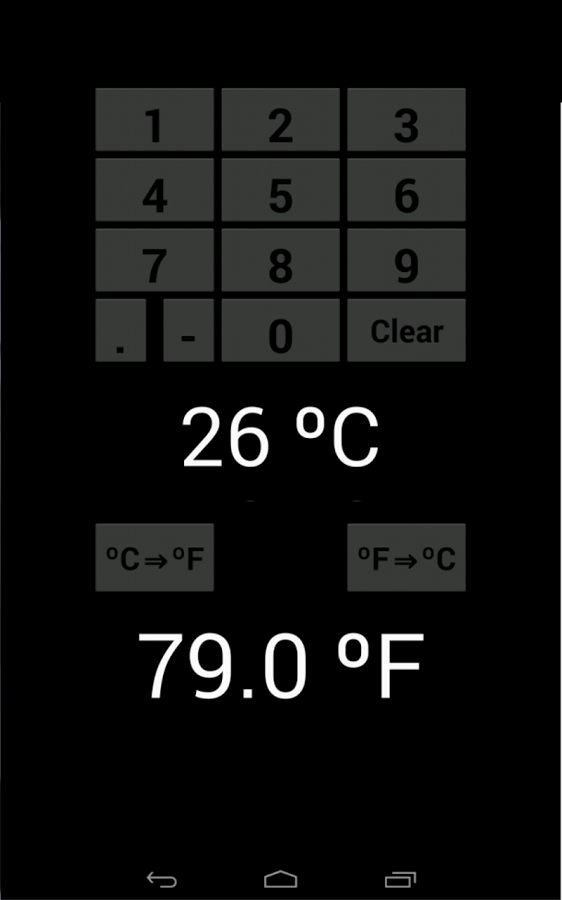 Fahrenheit-Celsius Converter截图1