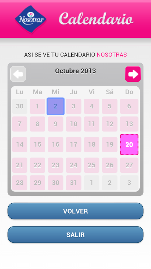 Calendario Nosotras截图3