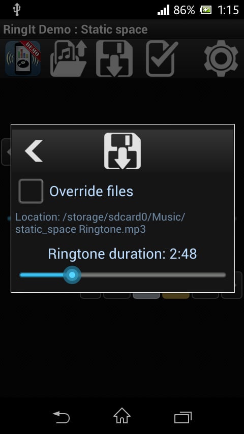 RingIt Demo: Ringtone cr...截图8