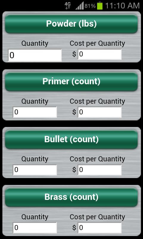 Reloading Calculator截图1