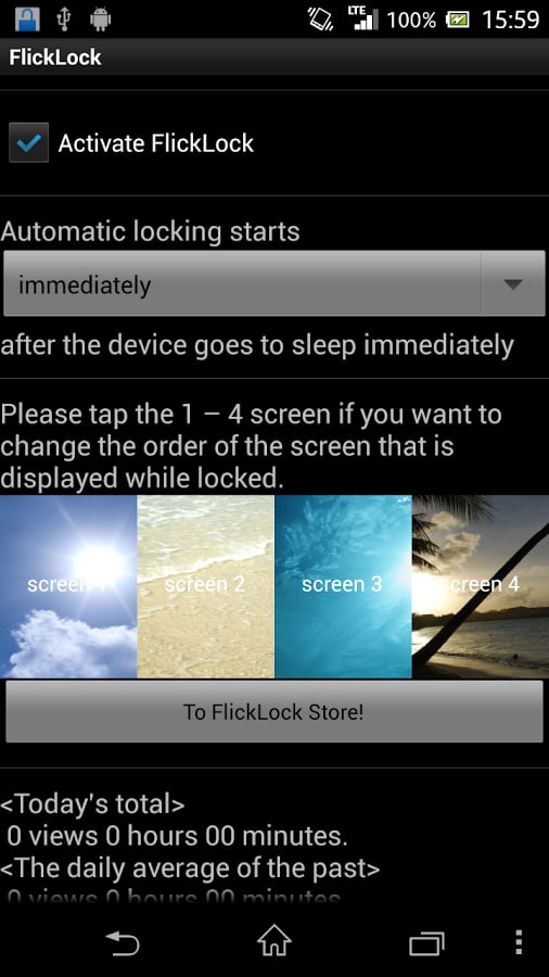 FlickLock (Lock screen a...截图5