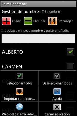 Generador de Parejas FREE截图1