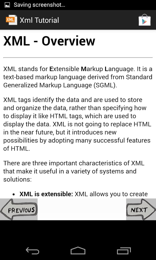 Xml tutorial截图2