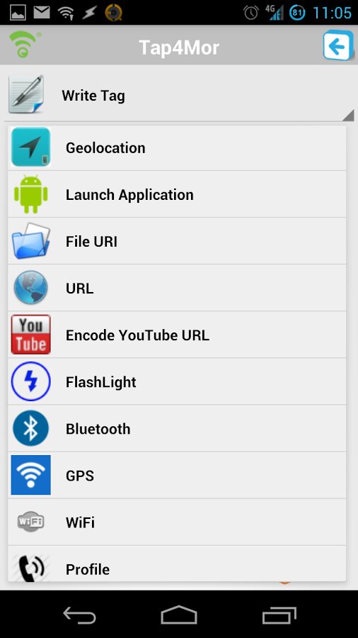 Tap4Mor NFC Writer截图6