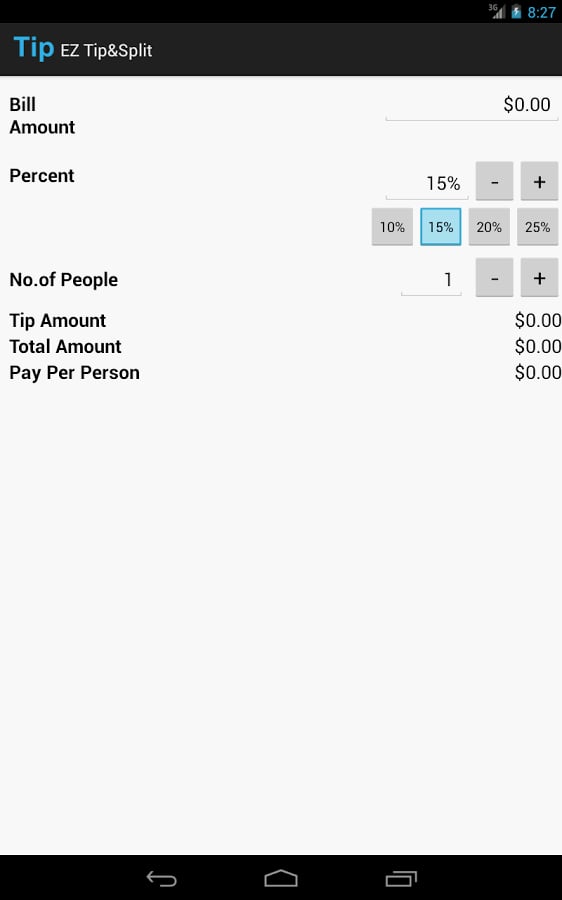 EZ Tip &amp; Split Calculato...截图4