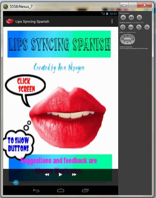 Lips Syncing Spanish Lite截图3