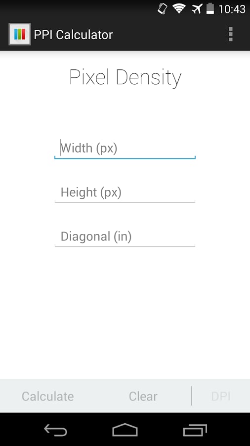 Pixels Per Inch Calculat...截图1