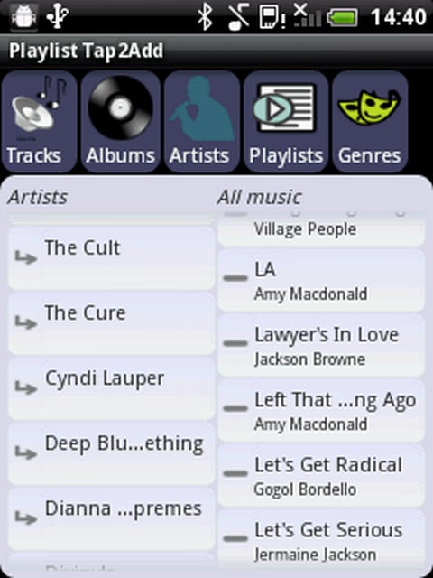 Playlist Tap2Add截图2