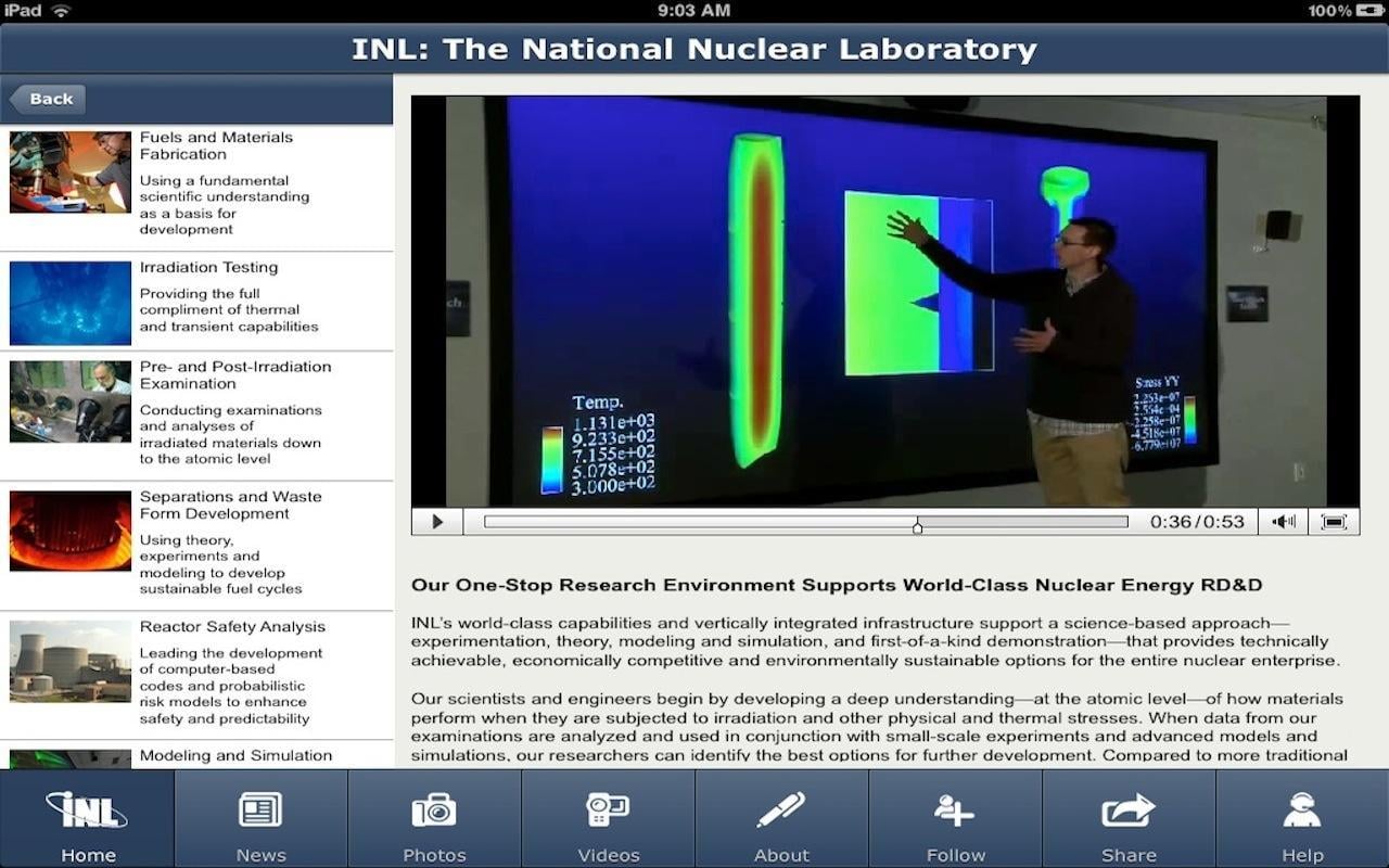 INL Nuclear Research App截图1