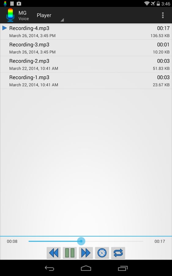 MG Voice Recorder MP3/PC...截图1