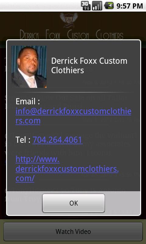 Derrick Foxx Custom Clothiers截图2