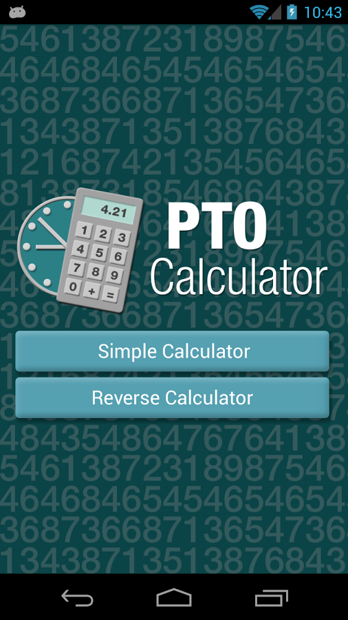 PTO Calculator截图1